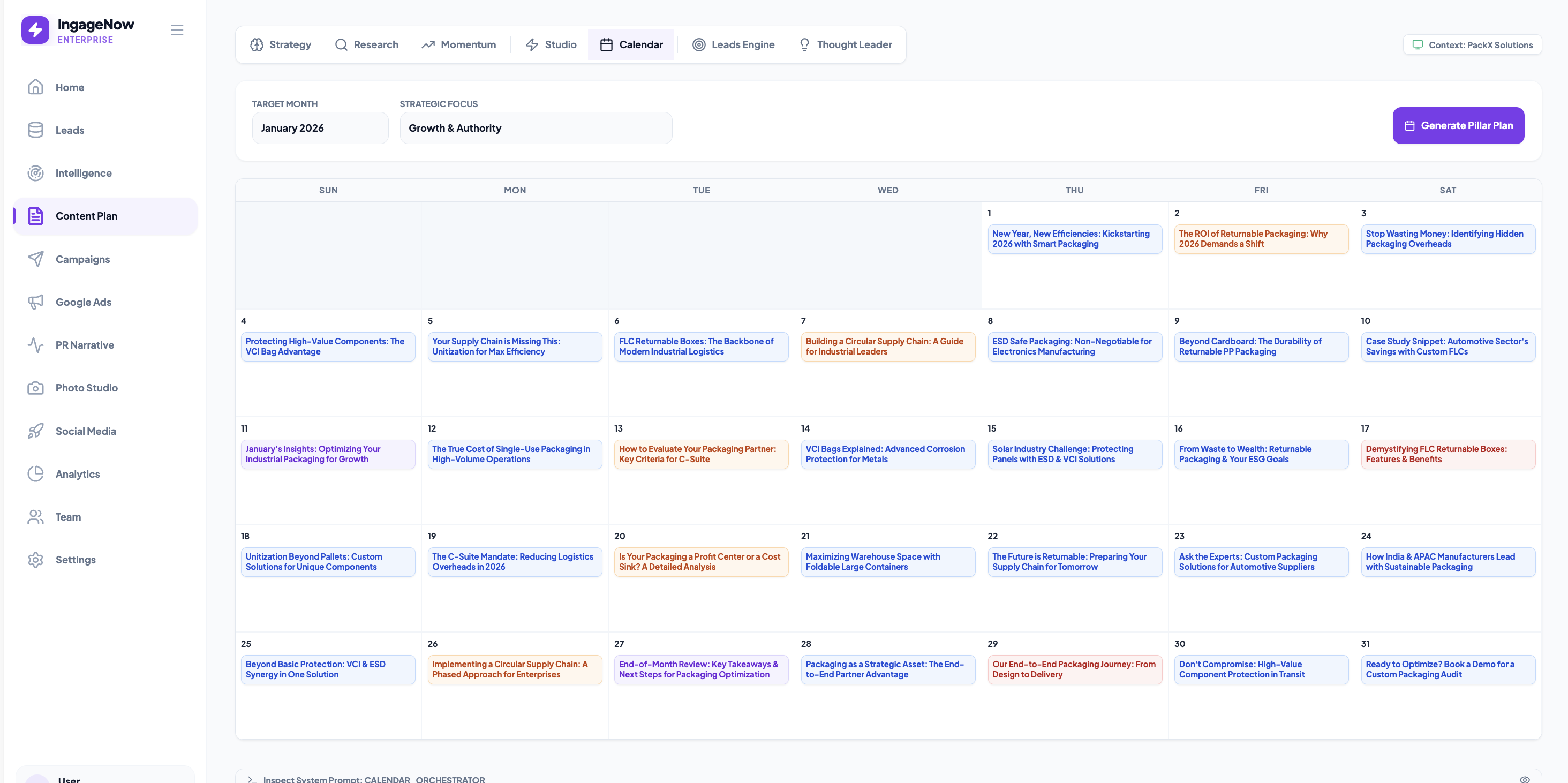 Calendar Orchestration